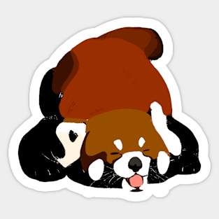 Red panda digital illustration Sticker